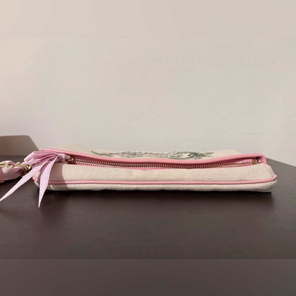 Coach Floral Chain Canvas Wristlet Y2K - Picture 7 of 12